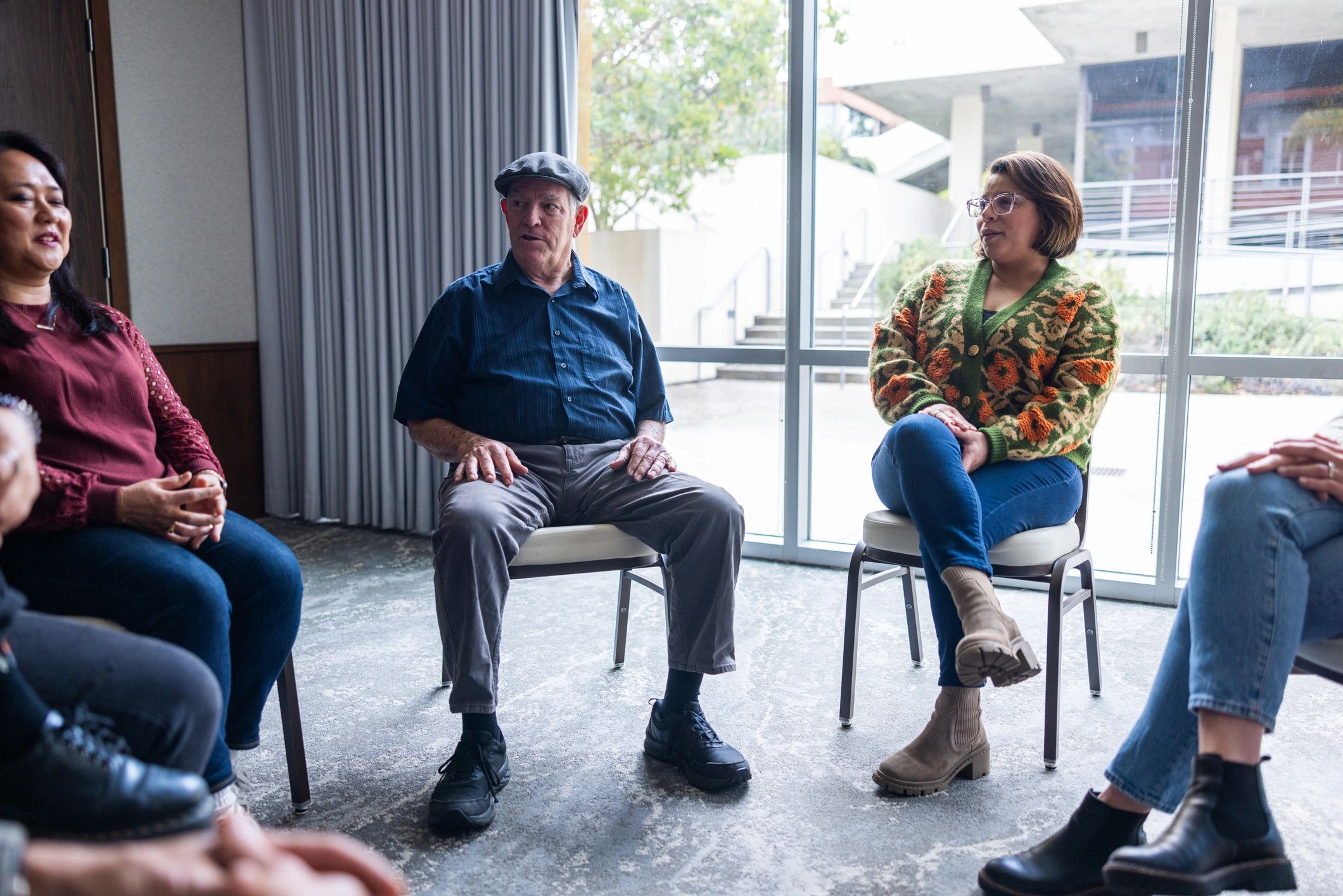 Professionals in a healthcare consulting meeting